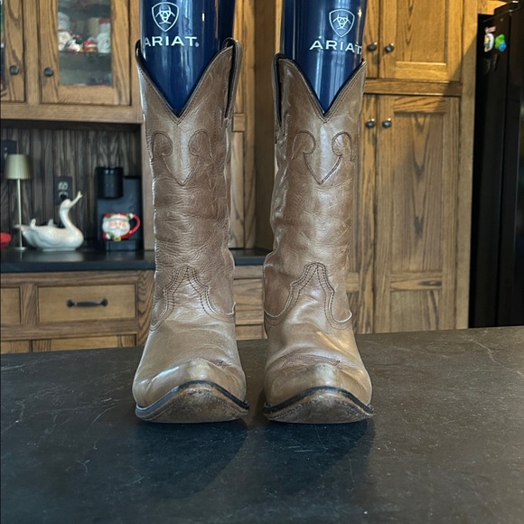 Durango Western Cowboy Cowgirl Boots Pointy Toe Distressed Brown‎ Womens size 7 - Picture 2 of 11
